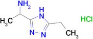 1-(5-ethyl-4H-1,2,4-triazol-3-yl)ethan-1-amine hydrochloride