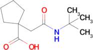 1-[(tert-Butylcarbamoyl)methyl]cyclopentane-1-carboxylic acid