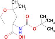 4-{[(tert-Butoxy)carbonyl]amino}-2,2-dimethyloxane-4-carboxylic acid