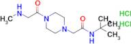 n-tert-Butyl-2-{4-[2-(methylamino)acetyl]piperazin-1-yl}acetamide dihydrochloride