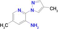 5-Methyl-2-(4-methyl-1h-pyrazol-1-yl)pyridin-3-amine