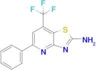 5-Phenyl-7-(trifluoromethyl)-[1,3]thiazolo[4,5-b]pyridin-2-amine