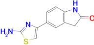 5-(2-Amino-1,3-thiazol-4-yl)-2,3-dihydro-1h-indol-2-one