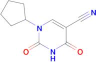 1-Cyclopentyl-2,4-dioxo-1,2,3,4-tetrahydropyrimidine-5-carbonitrile