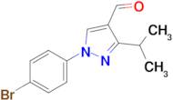 1-(4-Bromophenyl)-3-(propan-2-yl)-1h-pyrazole-4-carbaldehyde