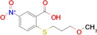 2-[(3-methoxypropyl)sulfanyl]-5-nitrobenzoic acid