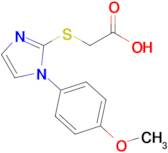 2-{[1-(4-methoxyphenyl)-1h-imidazol-2-yl]sulfanyl}acetic acid