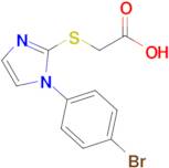 2-{[1-(4-bromophenyl)-1h-imidazol-2-yl]sulfanyl}acetic acid