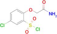 2-(Carbamoylmethoxy)-5-chlorobenzene-1-sulfonyl chloride