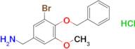 [4-(benzyloxy)-3-bromo-5-methoxyphenyl]methanamine hydrochloride