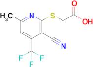 2-{[3-cyano-6-methyl-4-(trifluoromethyl)pyridin-2-yl]sulfanyl}acetic acid