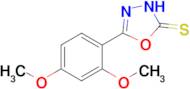 5-(2,4-dimethoxyphenyl)-2,3-dihydro-1,3,4-oxadiazole-2-thione