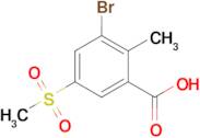 3-Bromo-5-methanesulfonyl-2-methylbenzoic acid