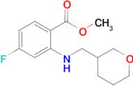 Methyl 4-fluoro-2-[(oxan-3-ylmethyl)amino]benzoate