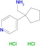 [1-(pyridin-4-yl)cyclopentyl]methanamine dihydrochloride