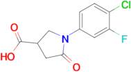 1-(4-Chloro-3-fluorophenyl)-5-oxopyrrolidine-3-carboxylic acid