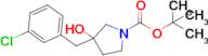 tert-Butyl 3-[(3-chlorophenyl)methyl]-3-hydroxypyrrolidine-1-carboxylate