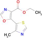 Ethyl 5-(4-methyl-1,3-thiazol-5-yl)-1,3-oxazole-4-carboxylate