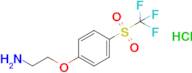 1-(2-Aminoethoxy)-4-trifluoromethanesulfonylbenzene hydrochloride