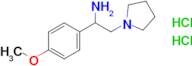 1-(4-Methoxyphenyl)-2-(pyrrolidin-1-yl)ethan-1-amine dihydrochloride