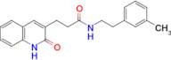 n-[2-(3-methylphenyl)ethyl]-3-(2-oxo-1,2-dihydroquinolin-3-yl)propanamide