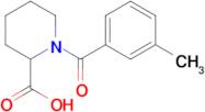 1-(3-Methylbenzoyl)piperidine-2-carboxylic acid