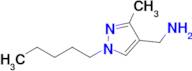 (3-Methyl-1-pentyl-1h-pyrazol-4-yl)methanamine