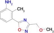 3-[3-(methoxymethyl)-1,2,4-oxadiazol-5-yl]-2-methylaniline