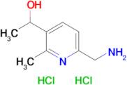 1-[6-(aminomethyl)-2-methylpyridin-3-yl]ethan-1-ol dihydrochloride