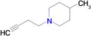 1-(But-3-yn-1-yl)-4-methylpiperidine