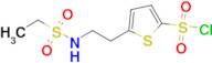 5-(2-Ethanesulfonamidoethyl)thiophene-2-sulfonyl chloride