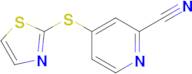 4-(1,3-Thiazol-2-ylsulfanyl)pyridine-2-carbonitrile