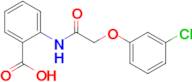 2-[2-(3-chlorophenoxy)acetamido]benzoic acid