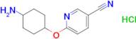 6-[(4-aminocyclohexyl)oxy]pyridine-3-carbonitrile hydrochloride