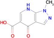 1-methyl-4-oxo-1H,4H,7H-pyrazolo[3,4-b]pyridine-5-carboxylic acid