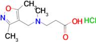 3-{[(dimethyl-1,2-oxazol-4-yl)methyl](methyl)amino}propanoic acid hydrochloride