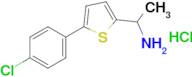 1-[5-(4-chlorophenyl)thiophen-2-yl]ethan-1-amine hydrochloride