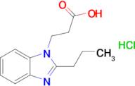 3-(2-Propyl-1h-1,3-benzodiazol-1-yl)propanoic acid hydrochloride