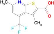 3,6-Dimethyl-4-(trifluoromethyl)thieno[2,3-b]pyridine-2-carboxylic acid