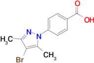 4-(4-Bromo-3,5-dimethyl-1h-pyrazol-1-yl)benzoic acid