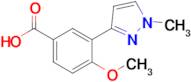 4-Methoxy-3-(1-methyl-1h-pyrazol-3-yl)benzoic acid