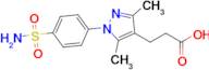 3-[3,5-dimethyl-1-(4-sulfamoylphenyl)-1h-pyrazol-4-yl]propanoic acid