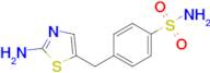 4-[(2-amino-1,3-thiazol-5-yl)methyl]benzene-1-sulfonamide