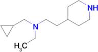 (Cyclopropylmethyl)(ethyl)[2-(piperidin-4-yl)ethyl]amine