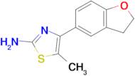 4-(2,3-Dihydro-1-benzofuran-5-yl)-5-methyl-1,3-thiazol-2-amine