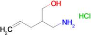 2-(Aminomethyl)pent-4-en-1-ol hydrochloride