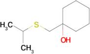 1-[(propan-2-ylsulfanyl)methyl]cyclohexan-1-ol