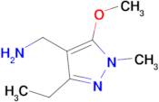 (3-Ethyl-5-methoxy-1-methyl-1h-pyrazol-4-yl)methanamine