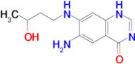 6-amino-7-[(3-hydroxybutyl)amino]-1,4-dihydroquinazolin-4-one