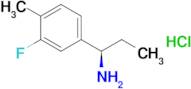 (1r)-1-(3-Fluoro-4-methylphenyl)propan-1-amine hydrochloride